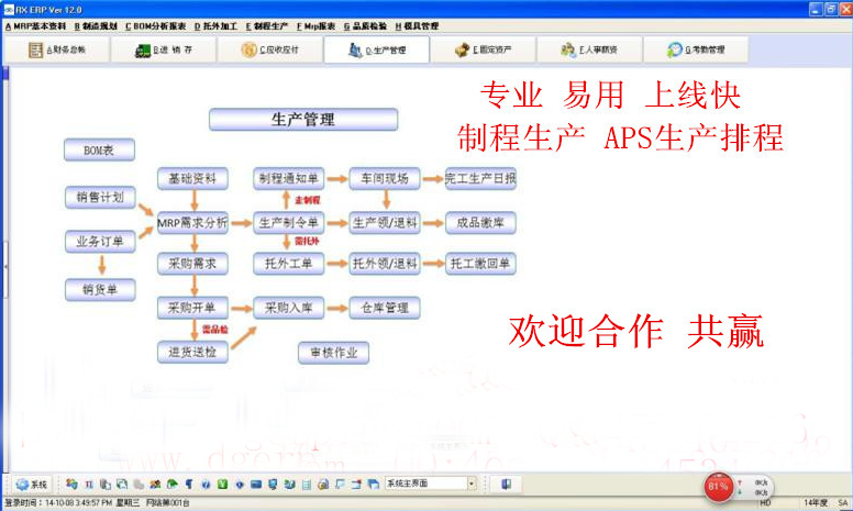 五金，機(jī)模，汽配行業(yè)ERP軟件 生產(chǎn)管理系統(tǒng)